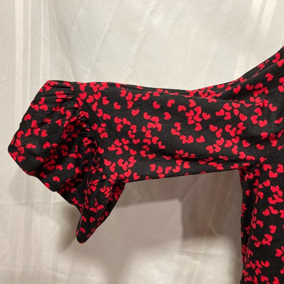 NEW MICHAEL KORS TOP w/ HEARTS VALENTINES SIZE L - Picture 3 of 6